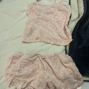 Tank top pajama shorts set!